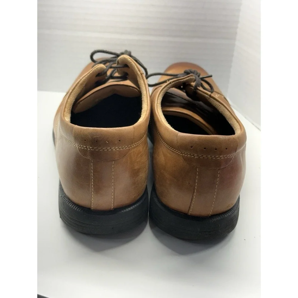 Nunn‎ Bush Comfort Gel Oxford Shoes Lace Up Brown Leather Dress Men's SIZE 12M